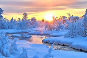 Раскраска пейзаж зима #15 #435470