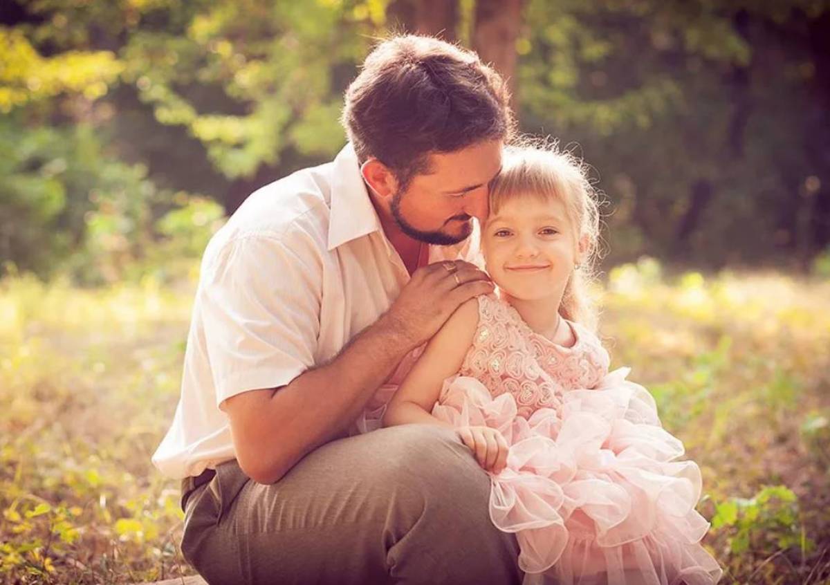 картинки папа и дочка трогательно
