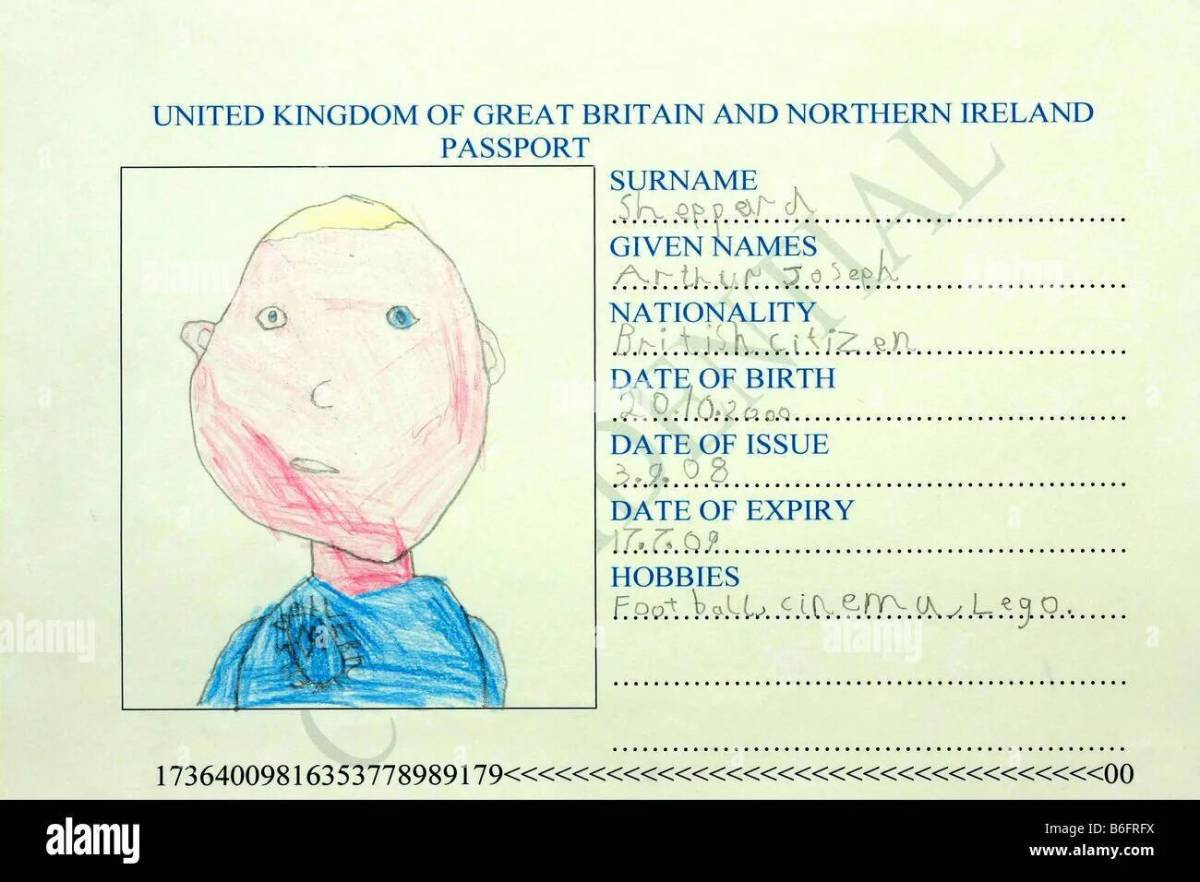 Паспорт для детей #34