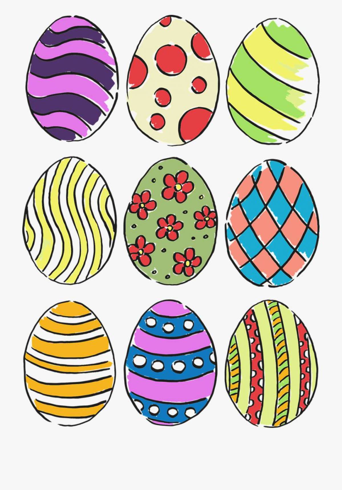 Пасхальные яйца картинки для детей