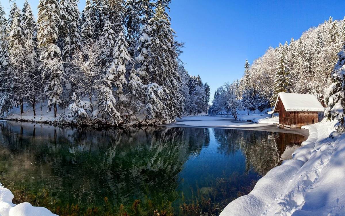 Пейзаж зима #9
