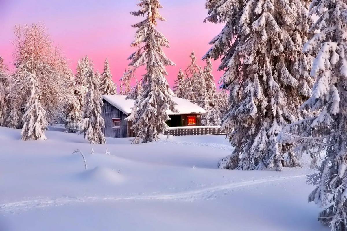Пейзаж зима #27