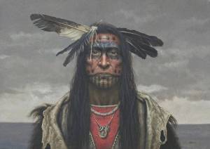 Раскраска боевая индейцев #7 #41914
