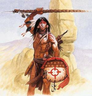 Раскраска боевая индейцев #11 #41918