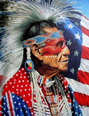 Раскраска боевая индейцев #25 #41932