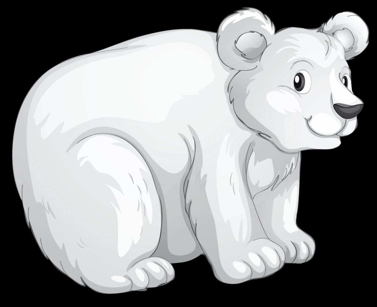 Белый медведь для детей #19