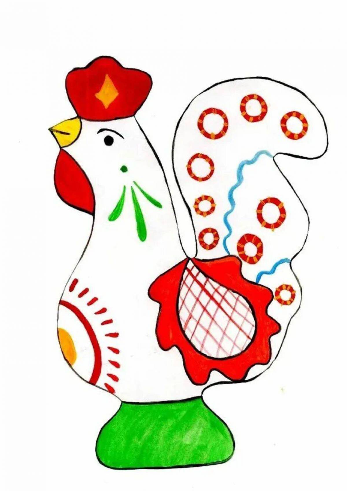 Дымковская шаблоны для рисования