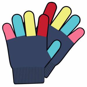 Раскраска перчатки для детей #10 #436775