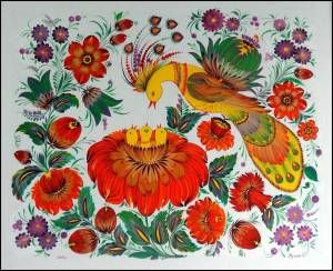 Раскраска петриковская роспись для детей #10 #437307