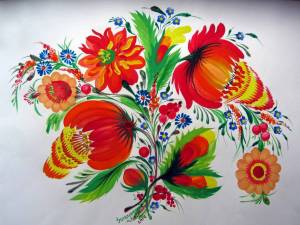 Раскраска петриковская роспись для детей #39 #437336
