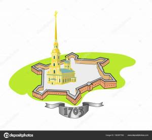 Раскраска петропавловская крепость для детей #1 #437337
