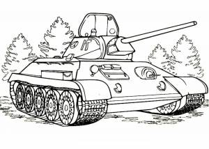 Раскраска печатать танки #30 #438064