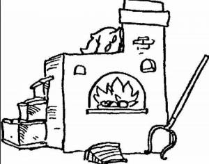 Раскраска печка для детей #16 #438349