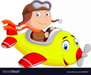 Раскраска пилот для детей #32 #439513