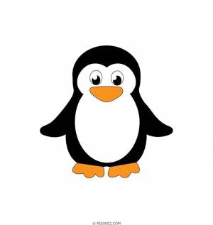 Раскраска пингвин для детей 4 5 лет #2 #439600
