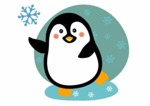 Раскраска пингвин для детей 4 5 лет #7 #439605