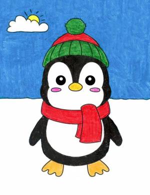 Раскраска пингвин для детей 4 5 лет #37 #439635