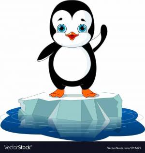 Раскраска пингвин на льдине #37 #439711