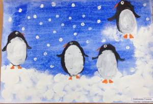 Раскраска пингвин на льдине в старшей группе #3 #439716