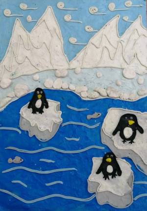 Раскраска пингвин на льдине в старшей группе #12 #439725