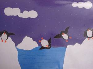 Раскраска пингвин на льдине в старшей группе #16 #439729