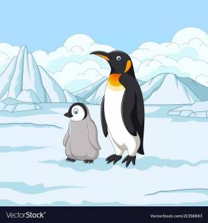 Раскраска пингвин на льдине в старшей группе #18 #439731