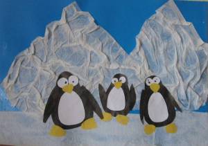 Раскраска пингвин на льдине в старшей группе #19 #439732