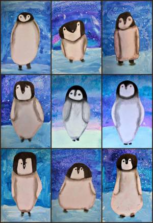 Раскраска пингвин на льдине в старшей группе #27 #439740