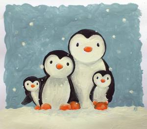 Раскраска пингвин на льдине в старшей группе #32 #439745