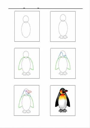 Раскраска пингвин на льдине в старшей группе #37 #439750