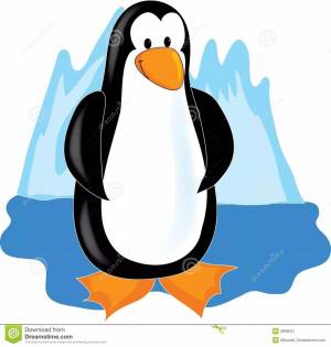 Раскраска пингвин на льдине для детей #15 #439767