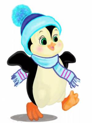 Раскраска пингвин рисунок для детей #6 #439826
