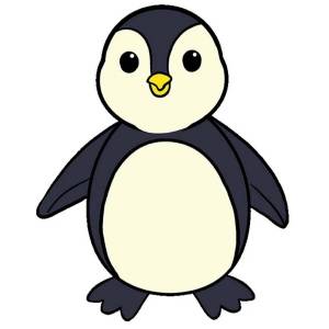 Раскраска пингвин рисунок для детей #14 #439834