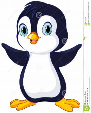Раскраска пингвиненок для детей #5 #439853