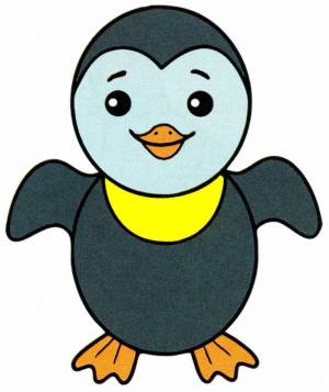 Раскраска пингвиненок для детей #21 #439869