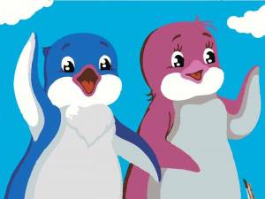 Раскраска пингвиненок для детей #25 #439873