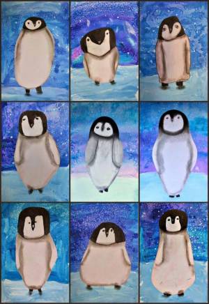 Раскраска пингвины для детей 5 6 лет #8 #439931