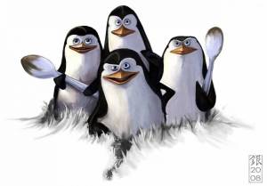 Раскраска пингвины из мадагаскара #16 #439975