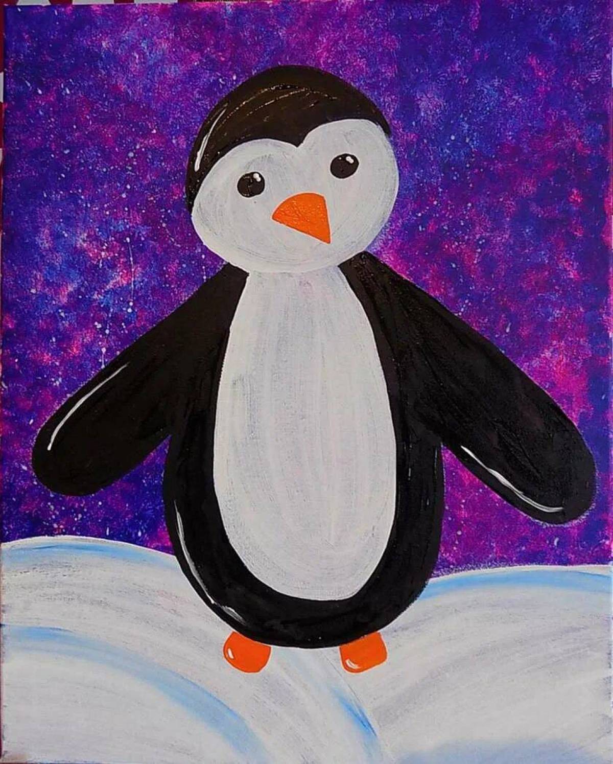 Пингвин для детей 4 5 лет #6