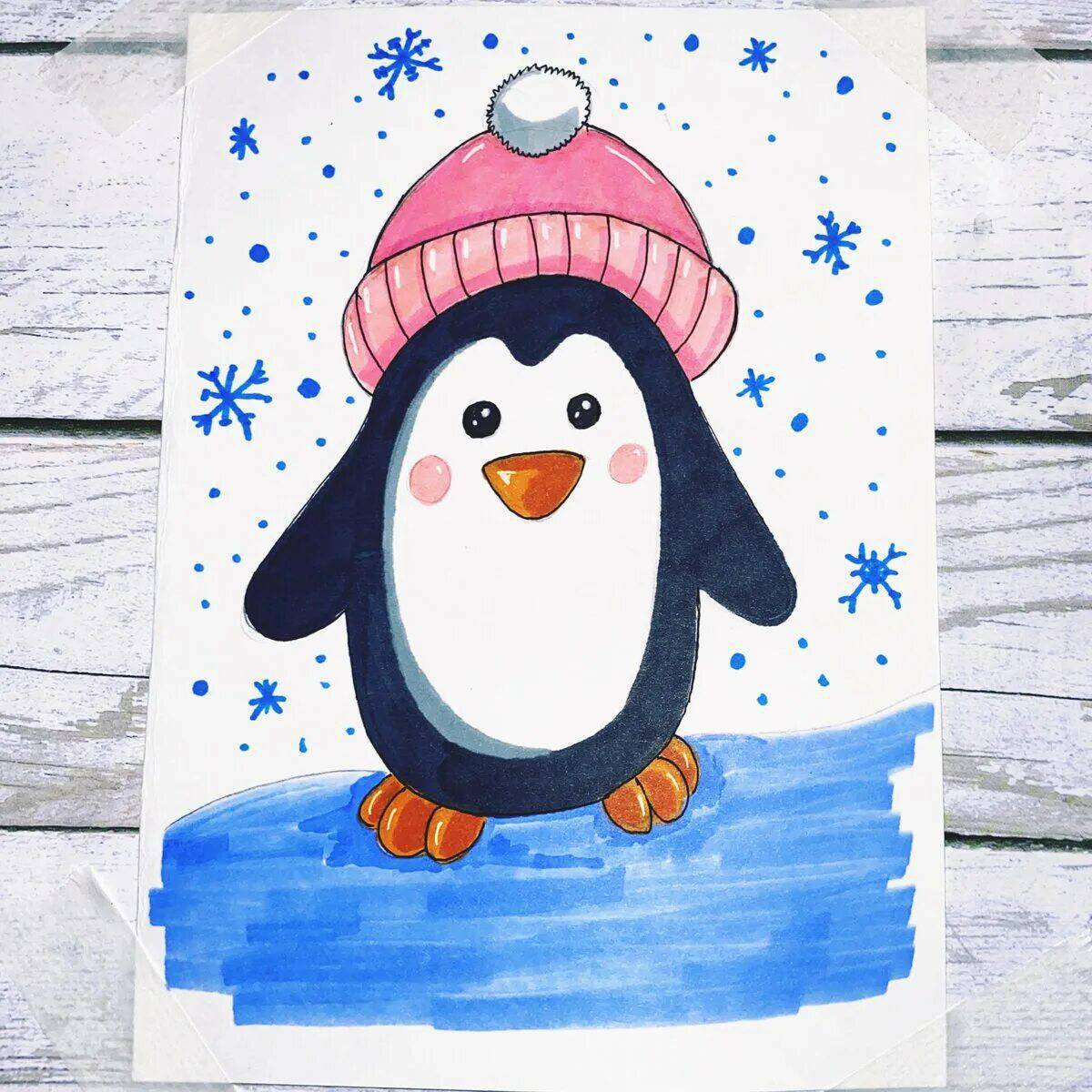 Пингвин для детей 4 5 лет #13