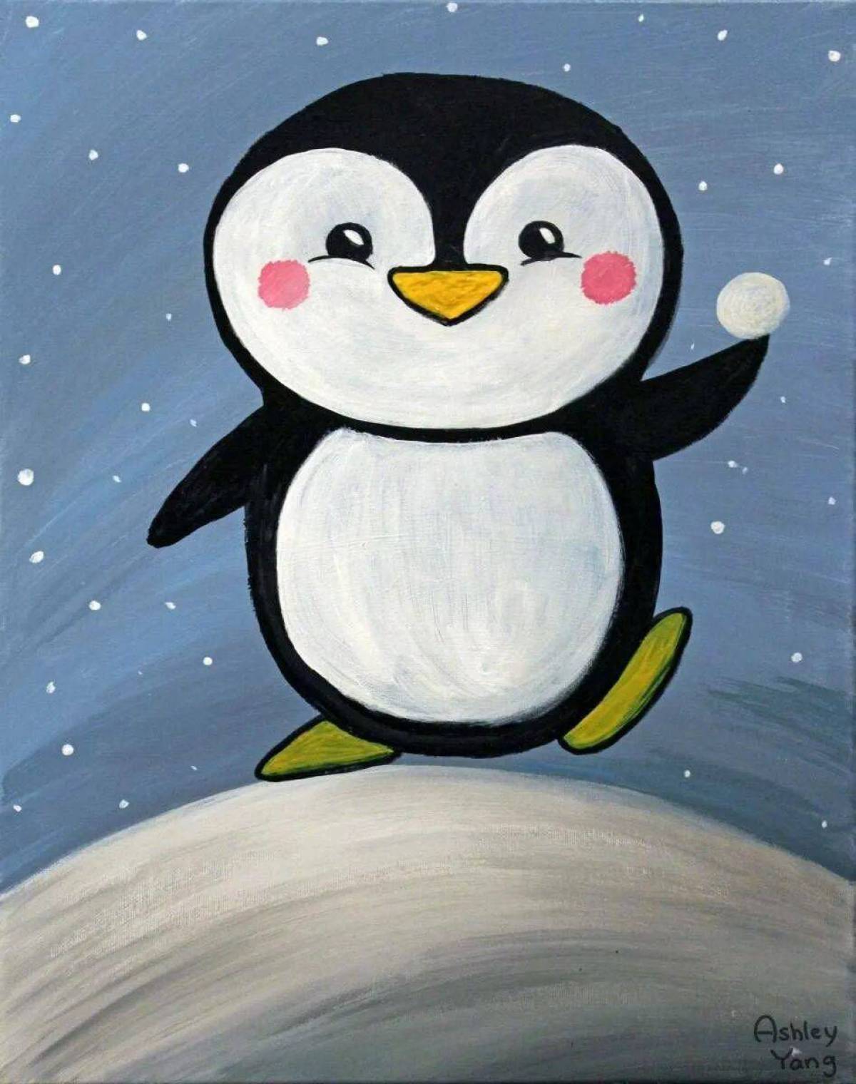 Пингвин для детей 4 5 лет #23