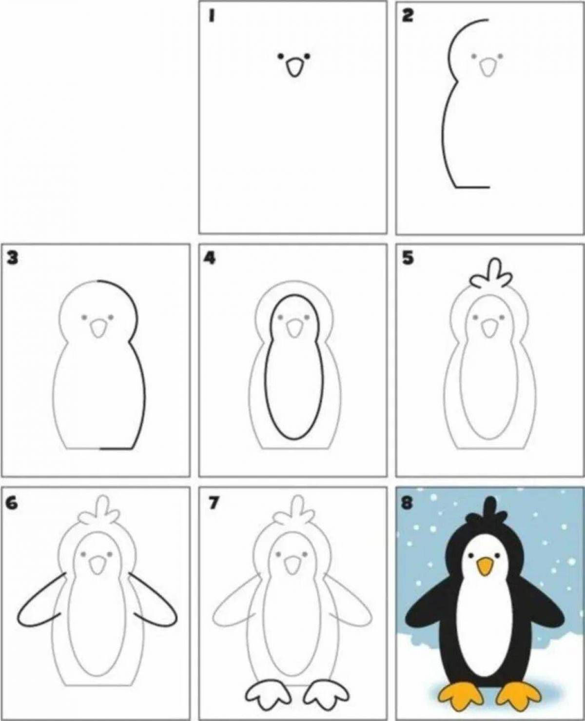 Пингвин на льдине в старшей группе #5