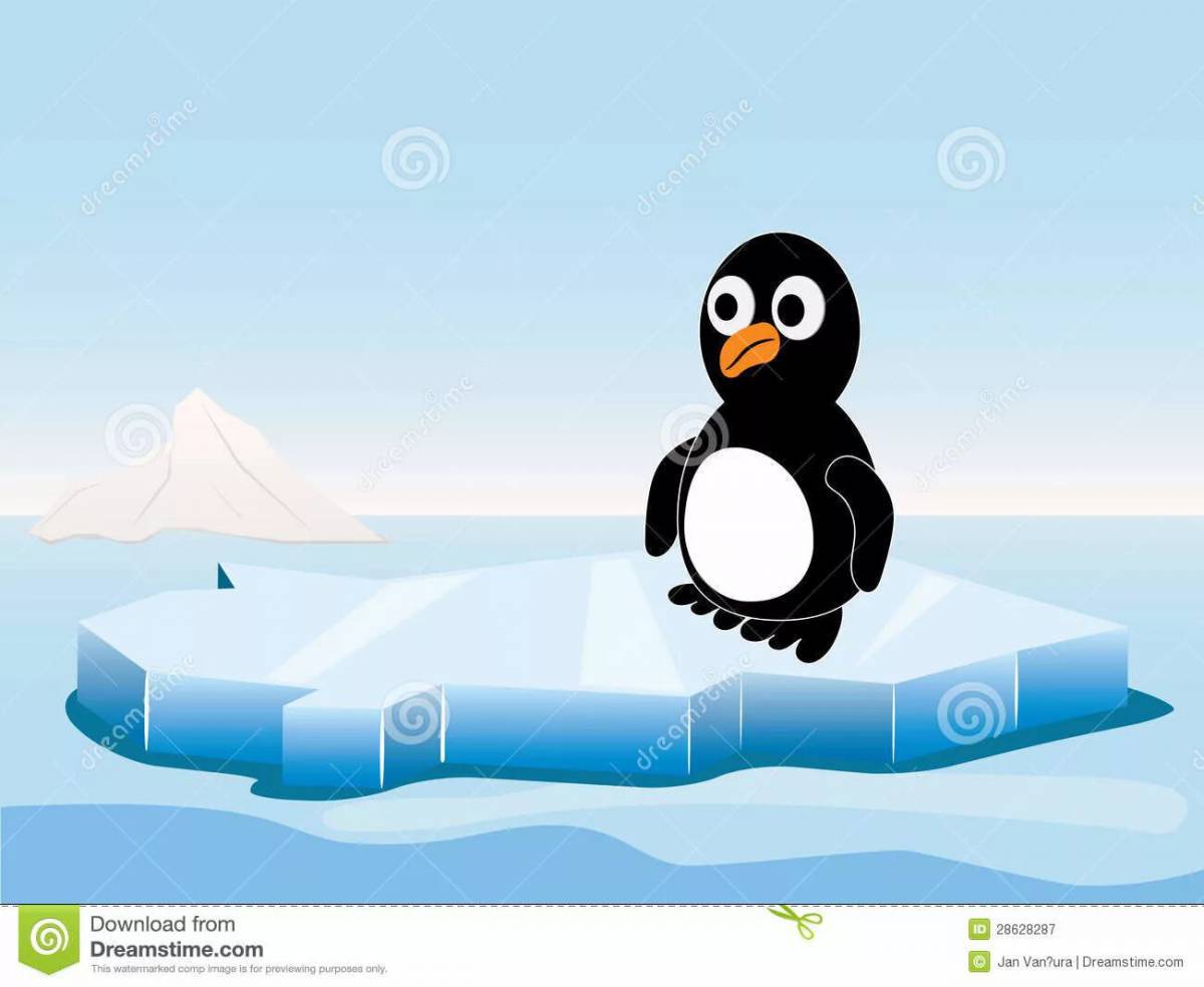Пингвин на льдине в старшей группе #7