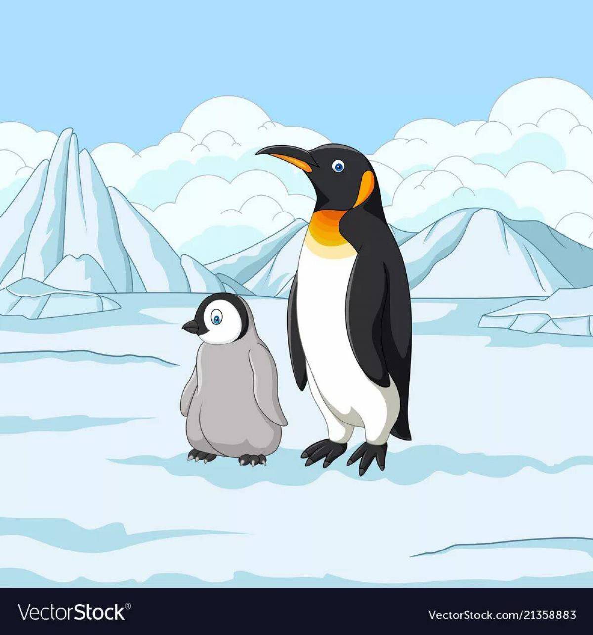 Пингвин на льдине в старшей группе #18
