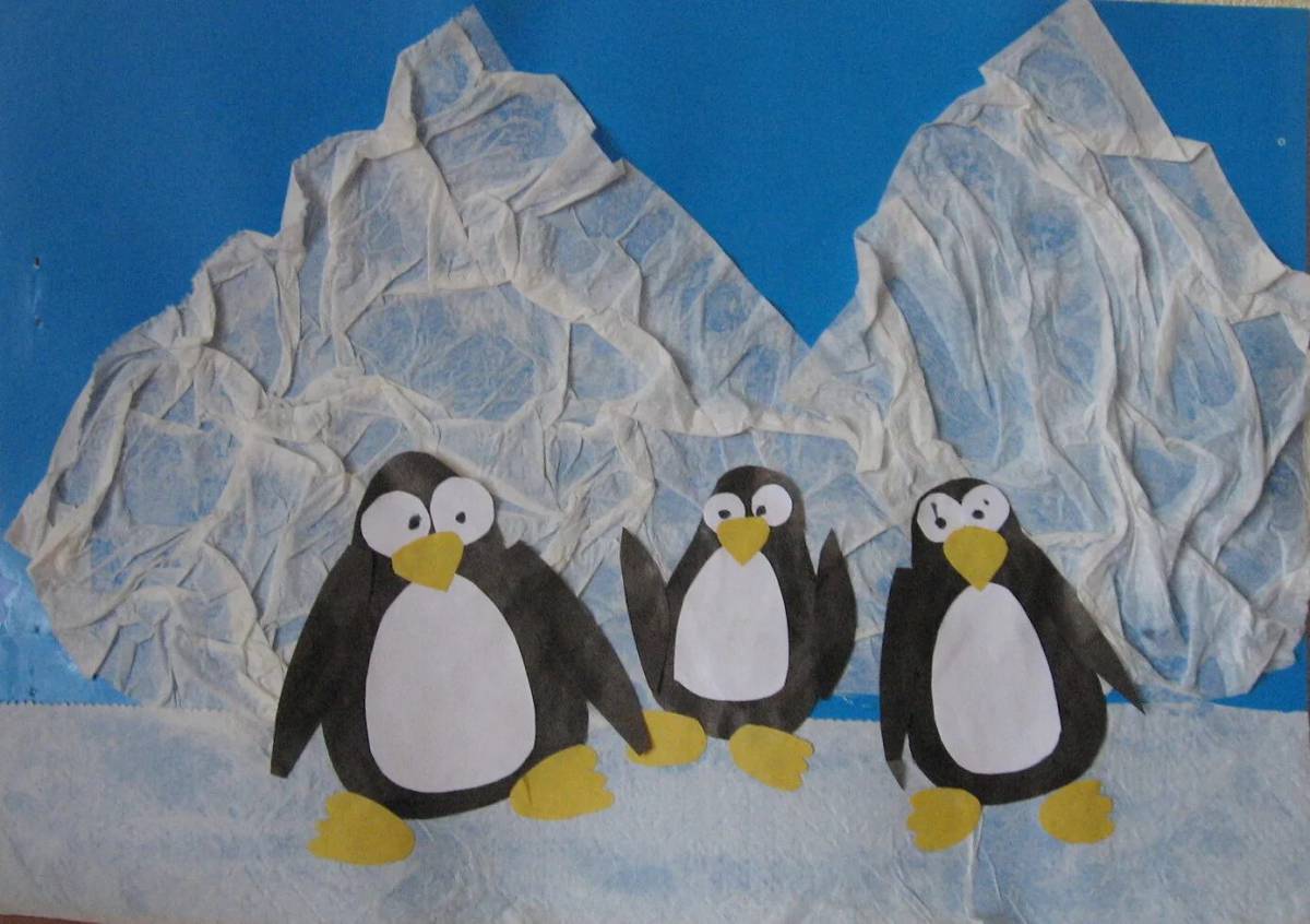 Пингвин на льдине в старшей группе #19