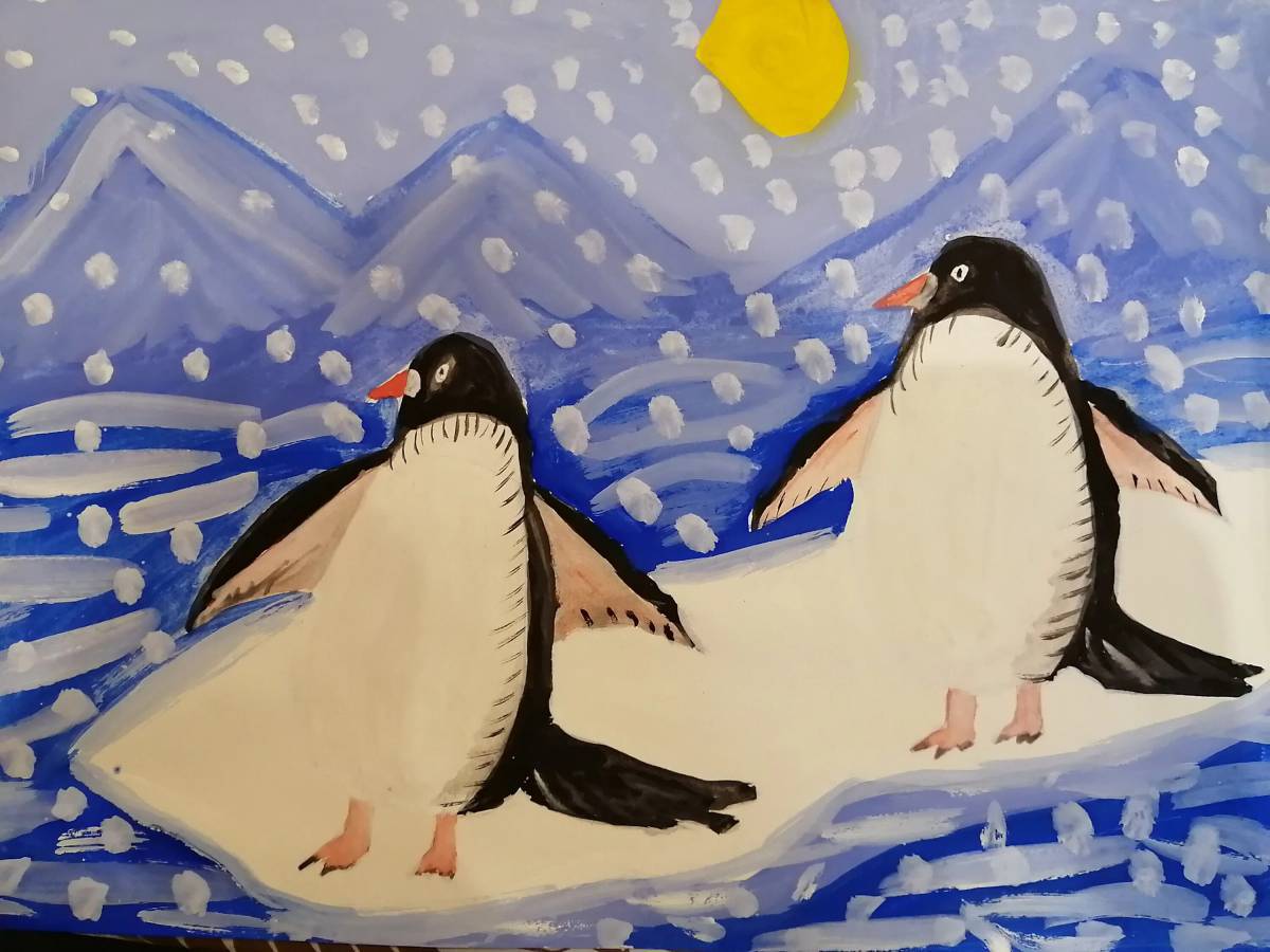 Пингвин на льдине в старшей группе #24