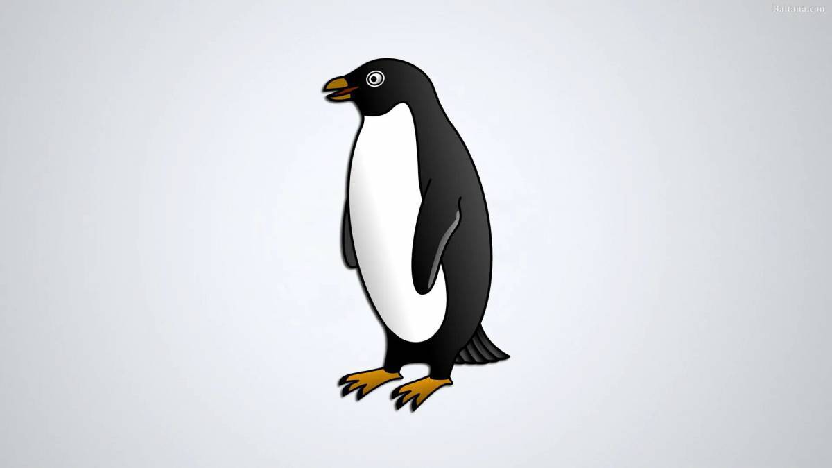 Пингвин рисунок для детей #7