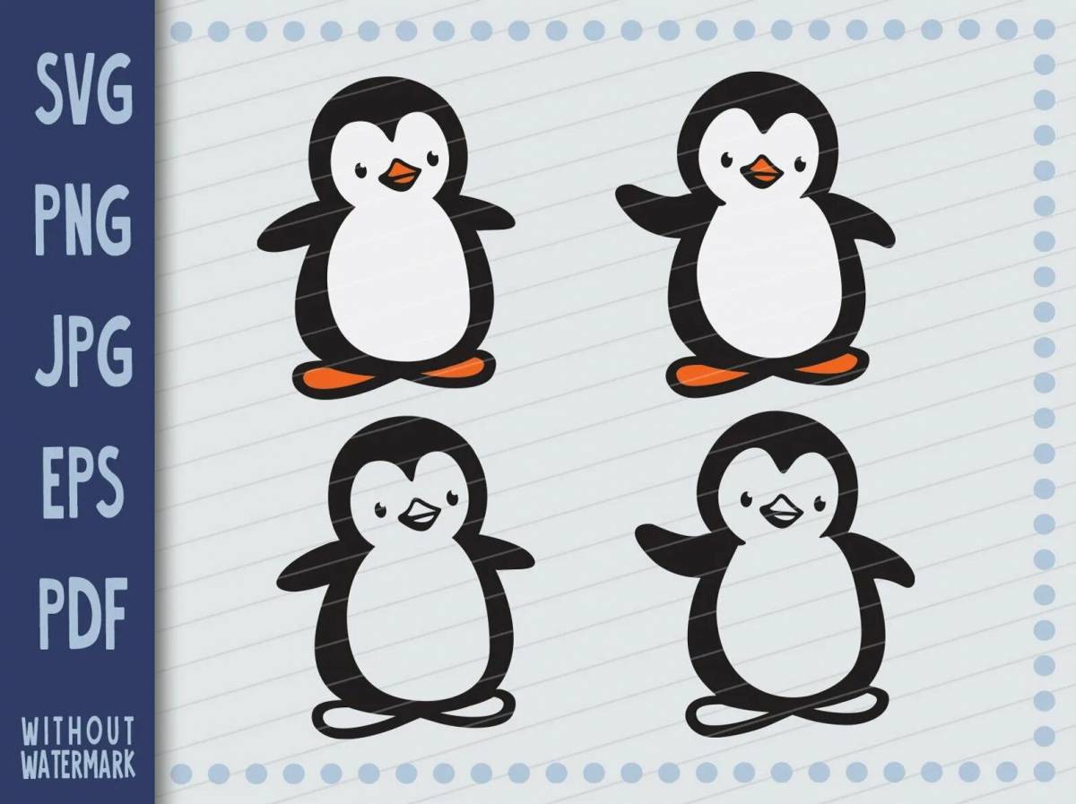 Пингвины для детей 5 6 лет #18