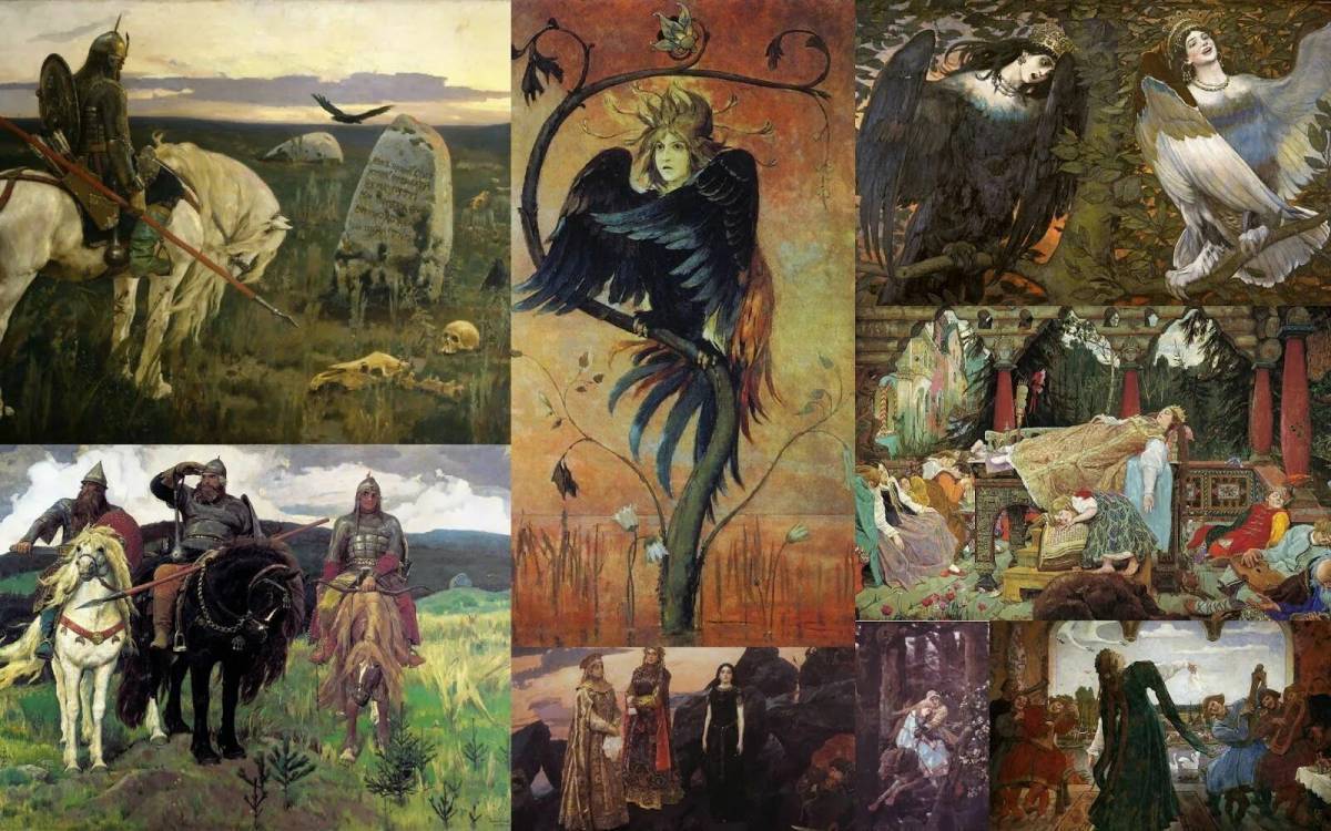 Картины виктора васнецова фото с названиями Лекция-презентация "В.М. Васнецов - мастер исторической и фольклорной живописи"