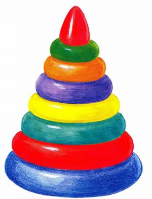 Раскраска пирамидка для детей 4 5 лет #12 #440476
